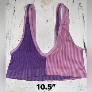Purple and Pink Women's dance top XS